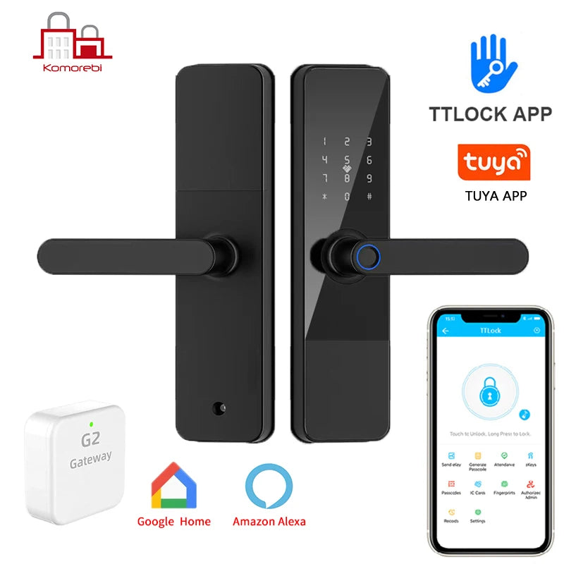 TTlock Tuya Bluetooth Home Apartment Keyless Security Fingerprint