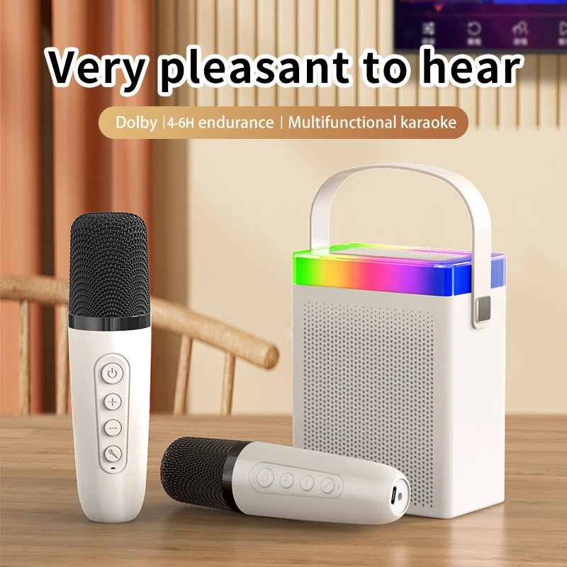 Hot Mini Home Karaoke Machine Portable Bluetooth 5.3 PA Speaker