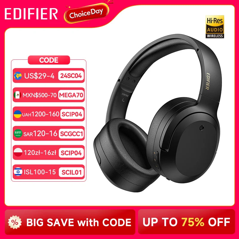 Edifier W820NB Plus Wireless Noise Cancelling Headphones